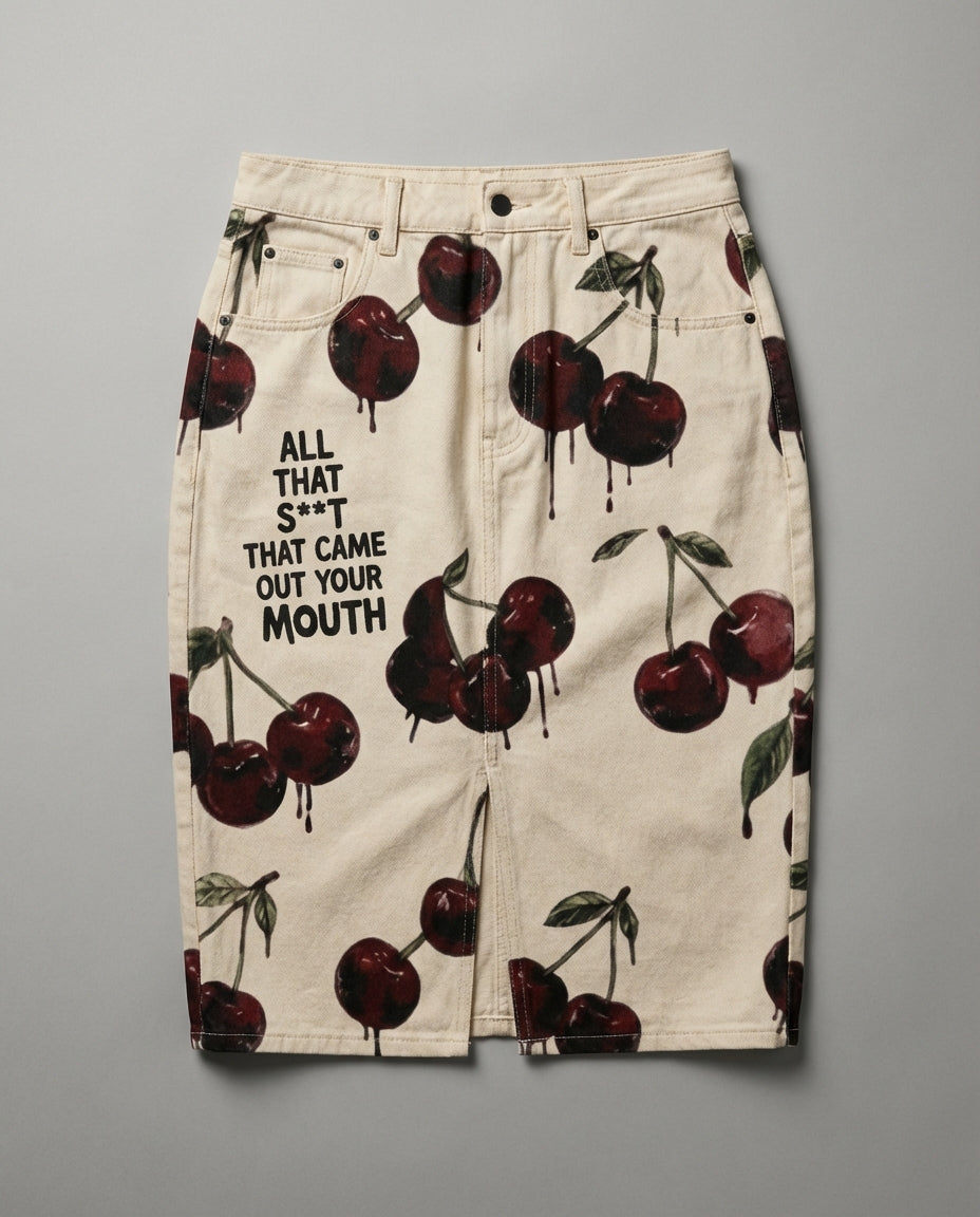 ALL THAT S**T - Denim Midi Skirt - Riff on Rachel Chinouriri