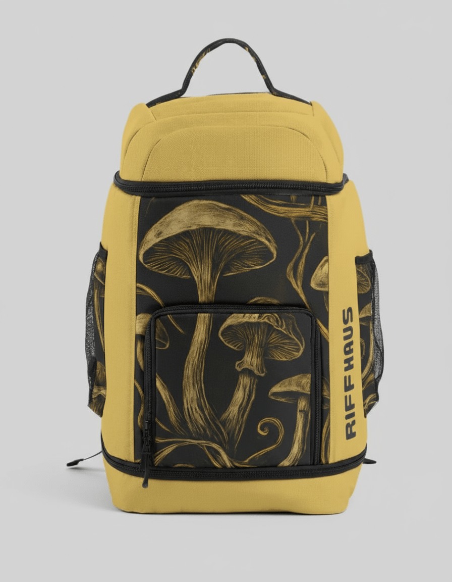 FORGING - Large Backpack with Mushroom Print - Sofia Isella Riff