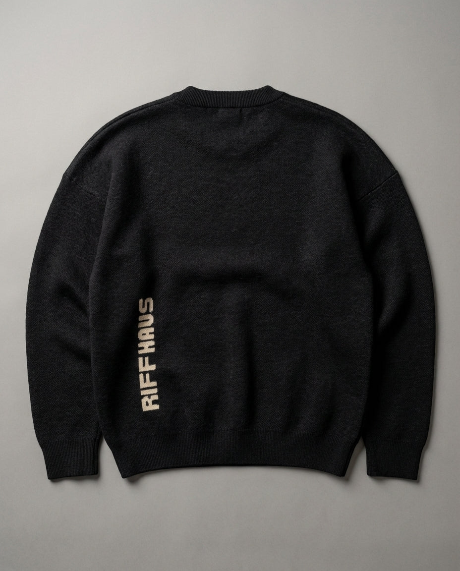 SAY IT - Relaxed fit knitted crew neck sweater - Rachel Chinouriri Riff