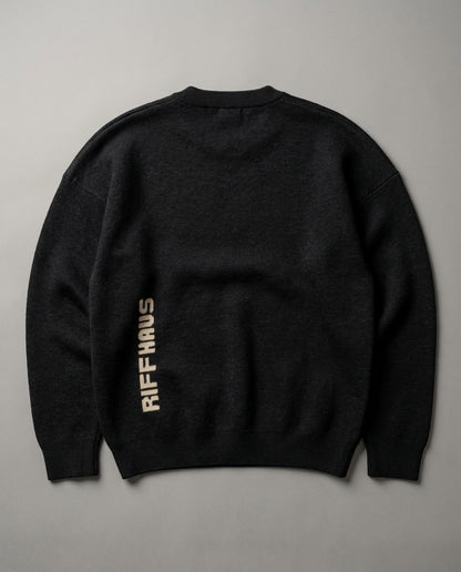 SAY IT - Relaxed fit knitted crew neck sweater - Rachel Chinouriri Riff