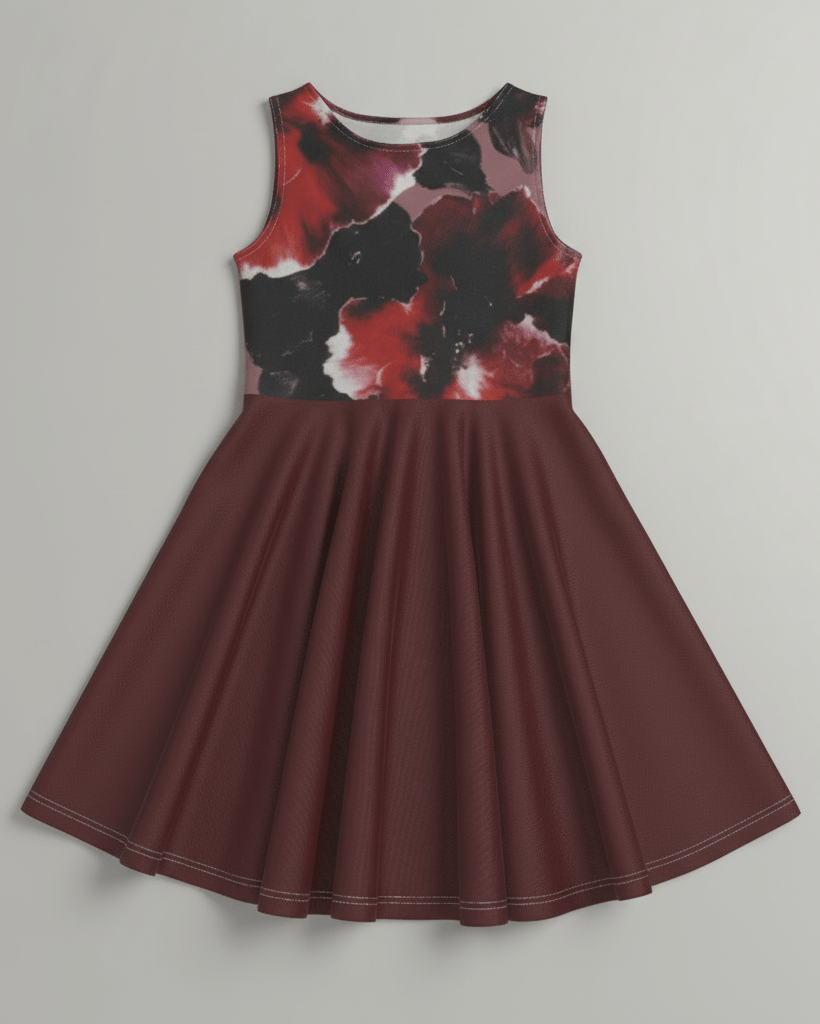 BLOOM by Riffhaus - Kid's Sleeveless Vest Dress - Scream Riff