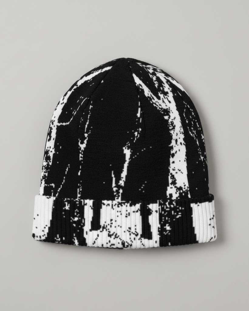 LAST TREE by Riffhaus - Knitted beanie - Aurora Frozen Riff