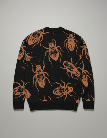 BUGS by Riffhaus - Unisex Knitted Cardigan #GARDEN