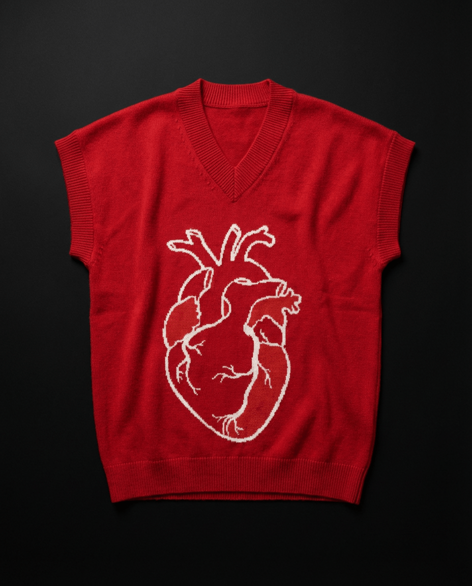 FROZEN HEART, Oversized Vest