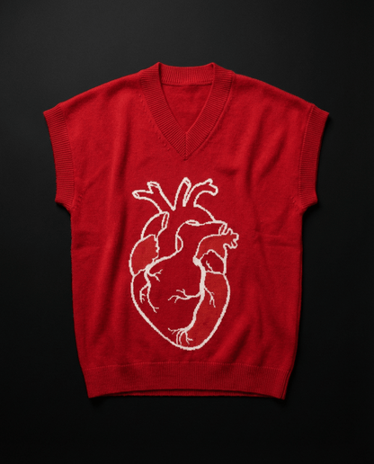 FROZEN HEART, Oversized Vest