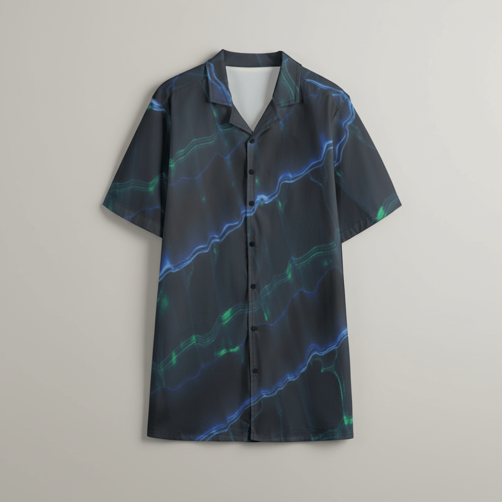 Scorpio by Riffhaus - Men's Hawaiian Shirt With Button Closure |115GSM Cotton poplin