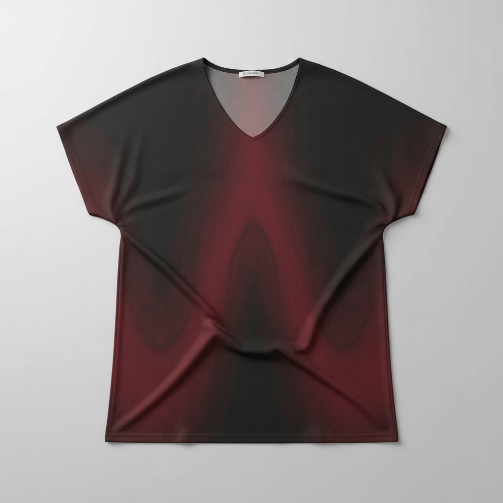 Women's Bat Sleeves Blouse | 190GSM Cotton - Riff on Rosalía's Berghain