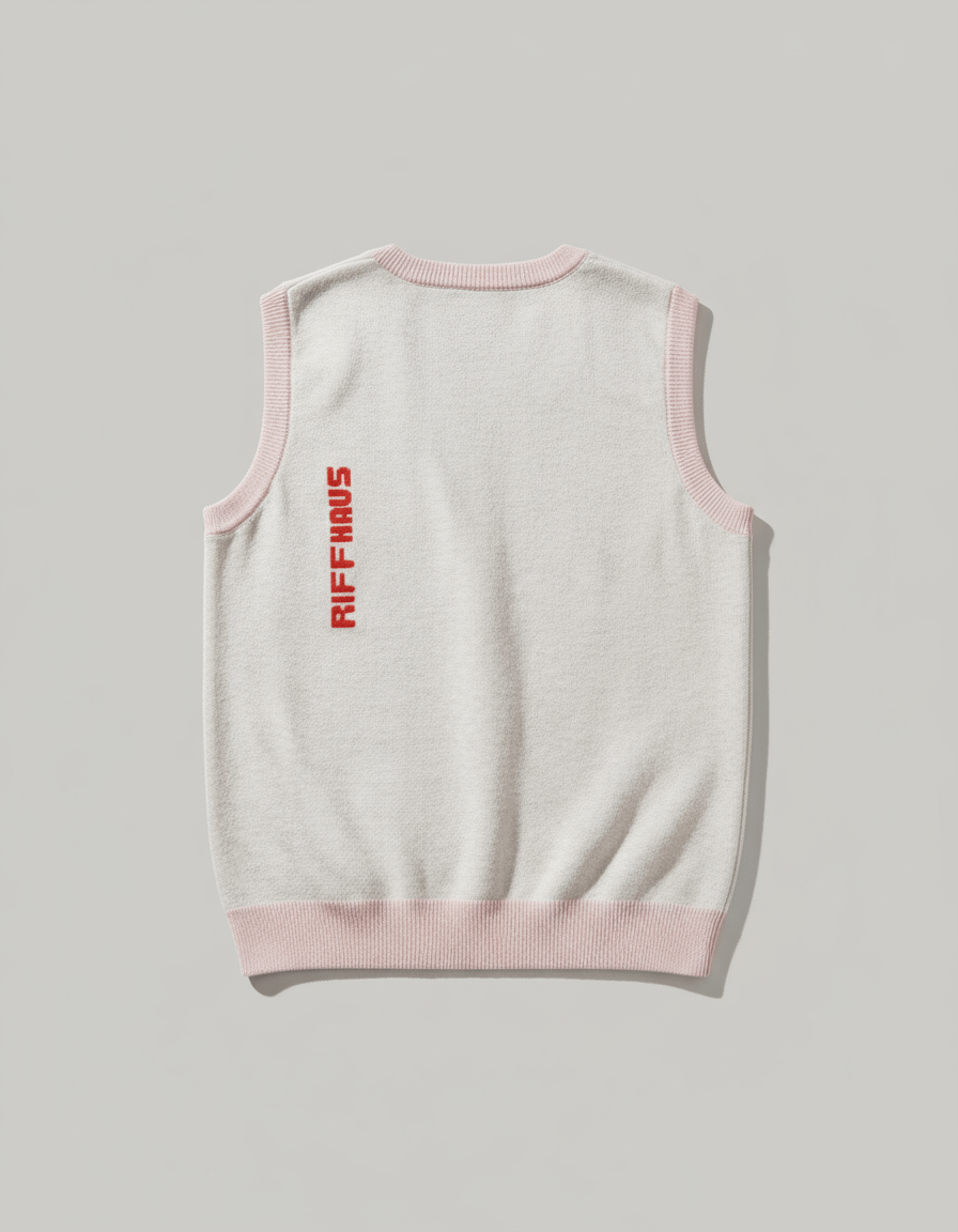 ROTTEN APPLE by Riffhaus Knit V-neck vest - Riff on Rosalía's Berghain