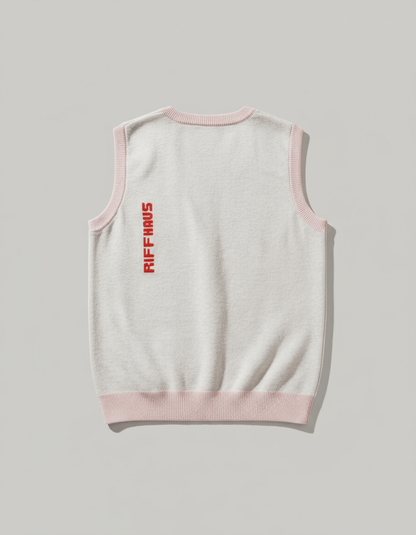 ROTTEN APPLE by Riffhaus Knit V-neck vest - Riff on Rosalía's Berghain