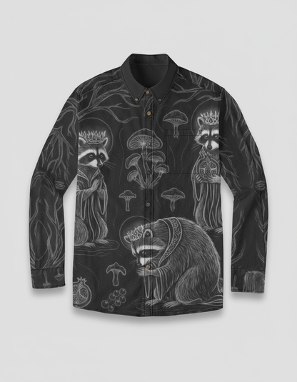 PRAYER by Riffhaus - Casual Lapel Long Sleeve Cotton Shirt - Riff on Rosalía's Berghain