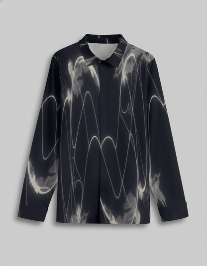 HIT ME by Rifffhaus - Men's Lapel Collar Shirt With Concealed Placket |115GSM Cotton poplin