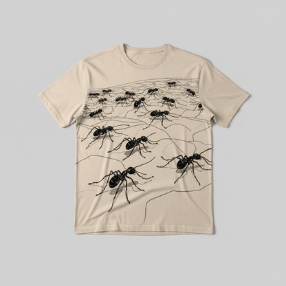 GARDEN by Riffhaus - Unisex T-Shirt | 190GSM Cotton - Ants Print - Sofia Isella Riff