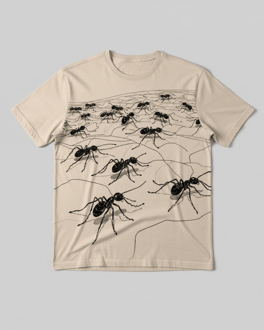GARDEN by Riffhaus - Unisex T-Shirt | 190GSM Cotton - Ants Print - Sofia Isella Riff