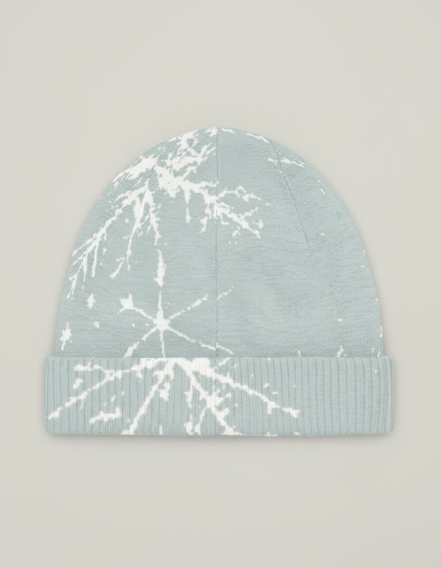 SNOW FLAKE by Riffhaus - Knitted beanie - Aurora Frozen Riff