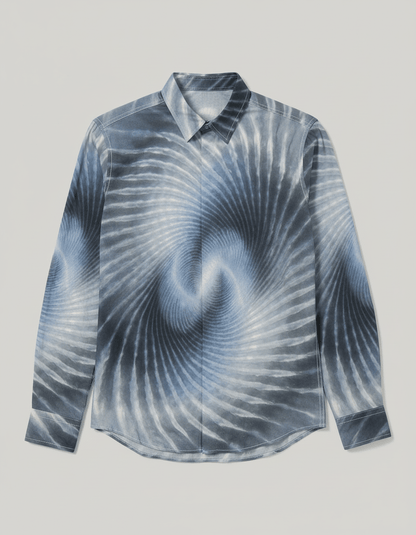 WINDTUNNEL by Riffhaus - Lapel Collar Shirt With Concealed Placket