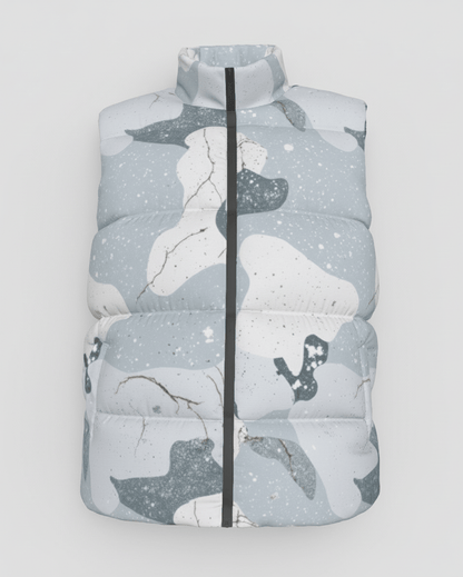 SNOW Warrior by Riffhaus - Unisex Down Vest - Frozen Aurora Riff