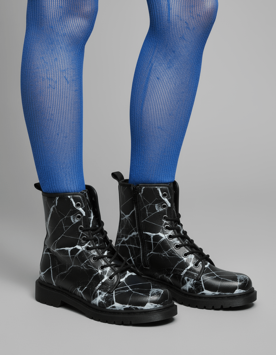 SHATTERED - Women's Martin Short Boots - Riff on Aurora