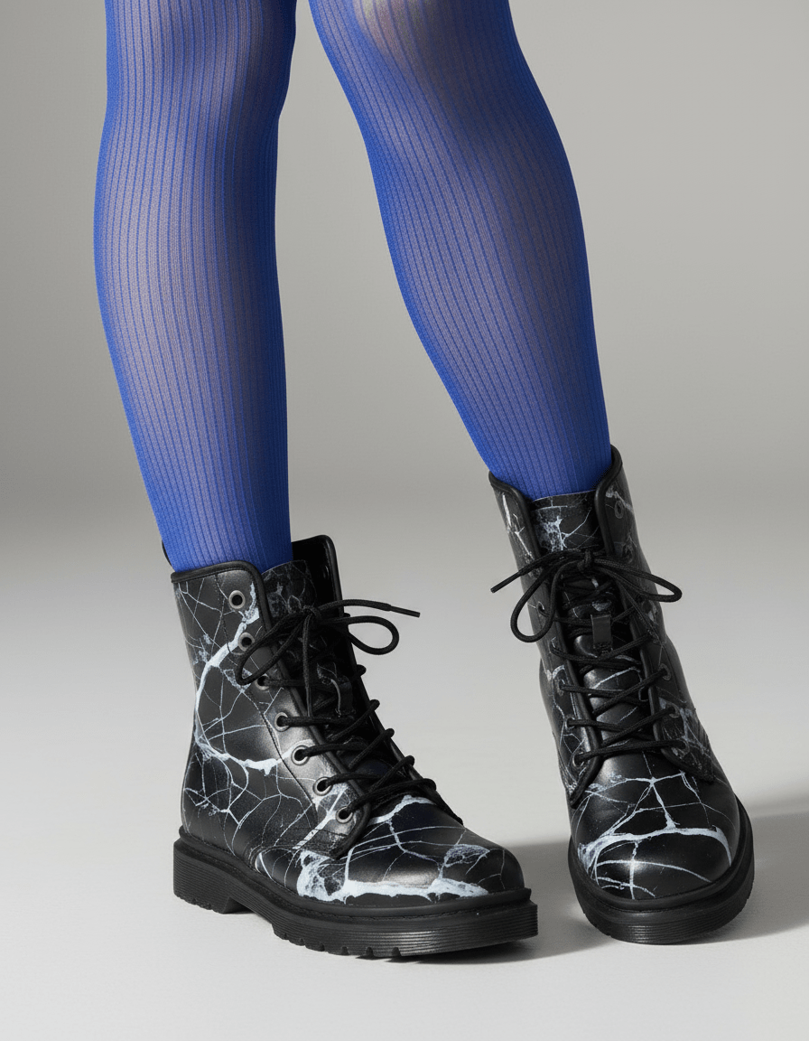 SHATTERED - Women's Martin Short Boots - Riff on Aurora