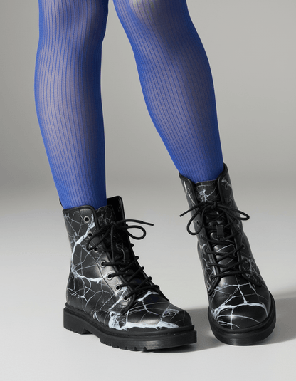 SHATTERED - Women's Martin Short Boots - Riff on Aurora