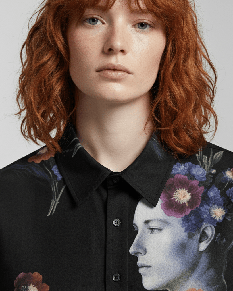 REBIRTH by Riffhaus - Women's Cotton Shirt - Florence + The Machine Riff