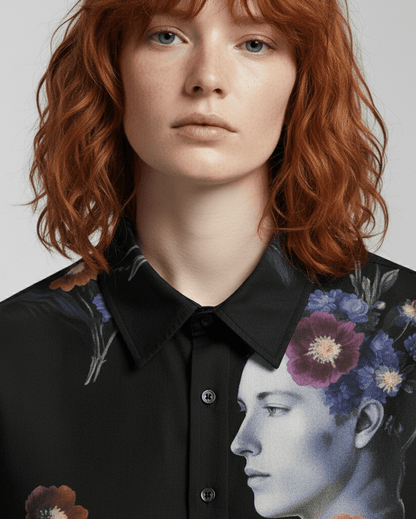 REBIRTH by Riffhaus - Women's Cotton Shirt - Florence + The Machine Riff