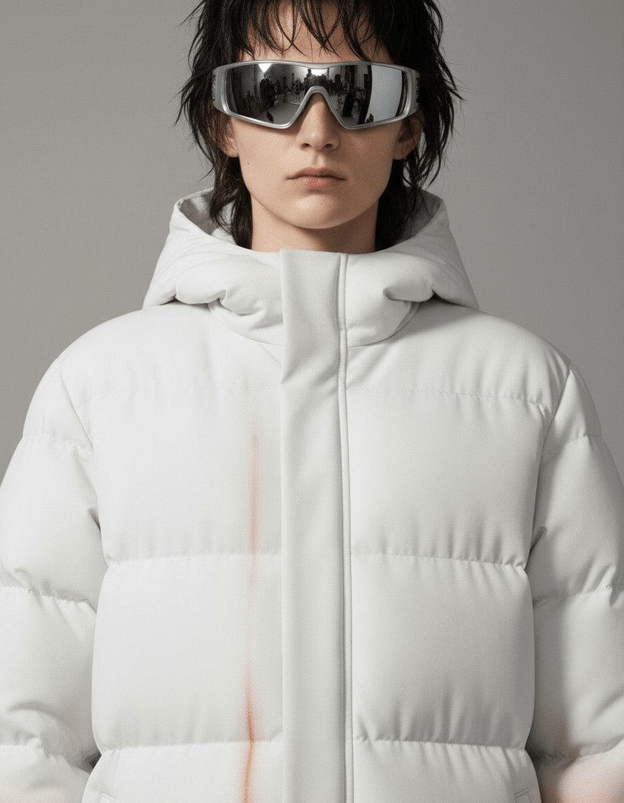 YO X TI - Long Down Coat- Unisex Long Down Jacket - Riff on Rosalía's Berghain