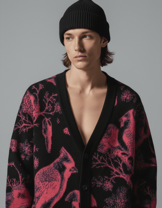 CARDINALSIN by Riffhaus - Knitted cardigan - Riff on Rosalía's Berghain