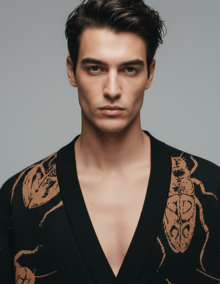 BUGS by Riffhaus - Unisex Knitted Cardigan #GARDEN