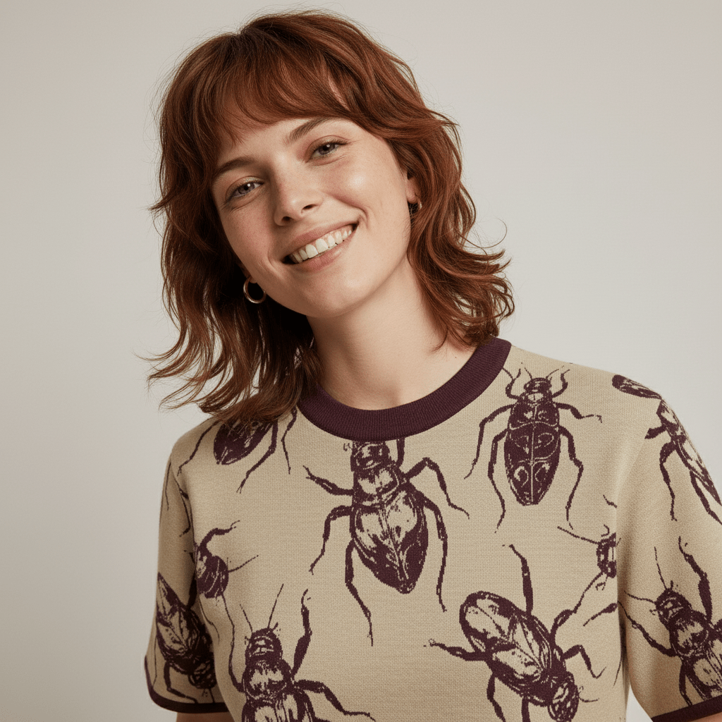 BUGs by Riffhaus - Knitted classic tee Unisex - Sized for Men - Sofia Isella Riff