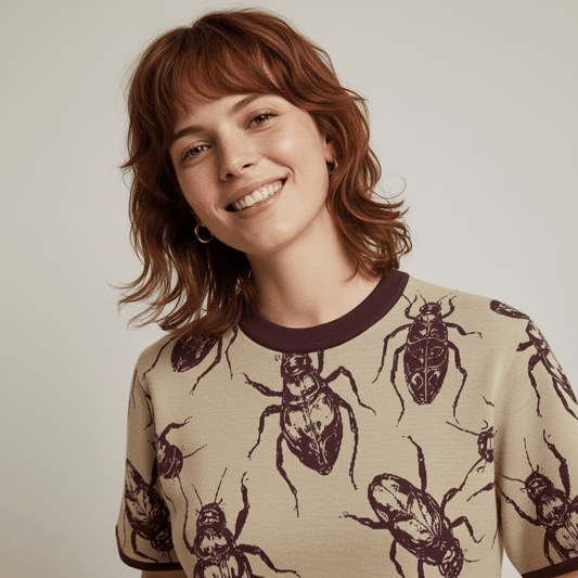 BUGs by Riffhaus - Knitted classic tee Unisex - Sized for Men - Sofia Isella Riff