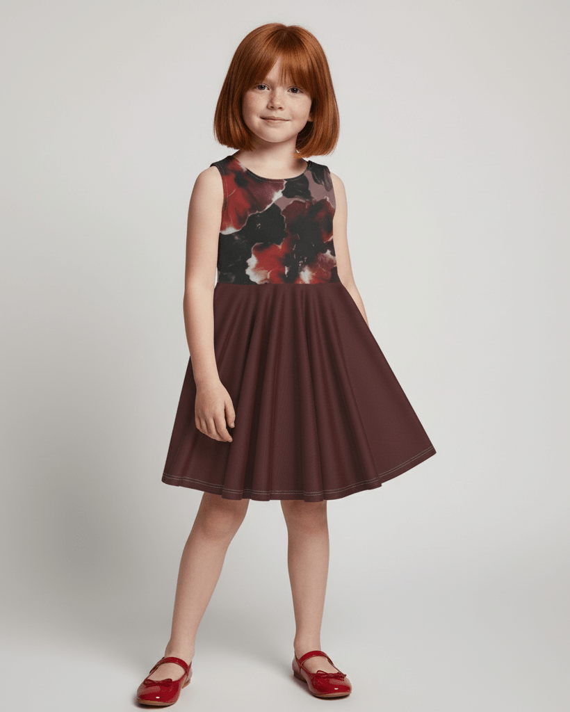 BLOOM by Riffhaus - Kid's Sleeveless Vest Dress - Scream Riff