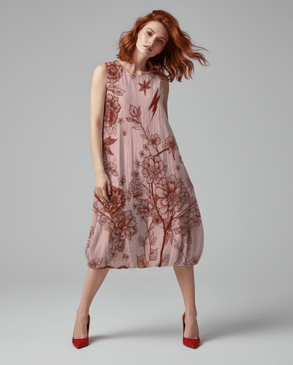 CROW by Riffhaus - Sleeveless Dress 100% Cotton - Scream Riff