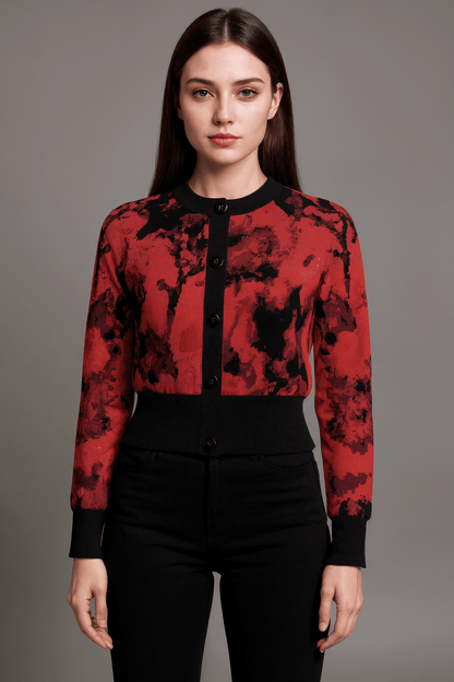 PULSE by Riffhaus - Women's Cropped Cardigan - Florence + The Machine Riff