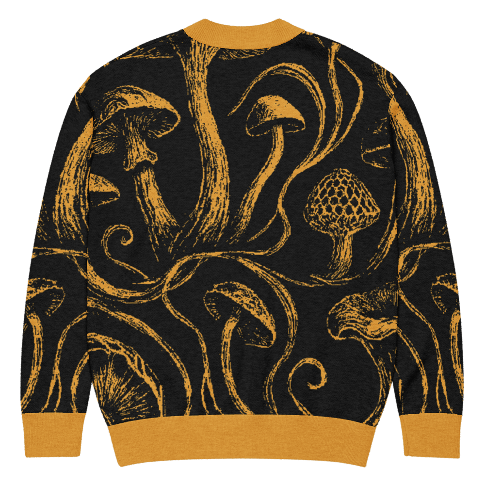 GOLDEN SHROOM by Riffhaus - Custom Knitted Cardigan - Sofia Isella Riff