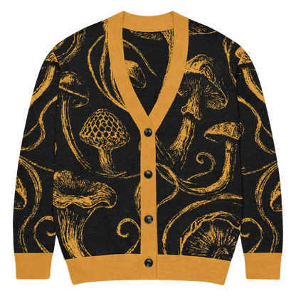 GOLDEN SHROOM by Riffhaus - Custom Knitted Cardigan - Sofia Isella Riff