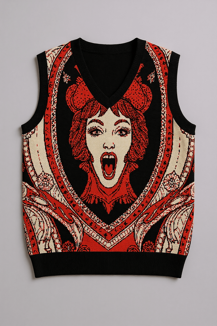 SCREAM by Riffhaus - Knit V-Neck Vest - Florence + The Machine Riff