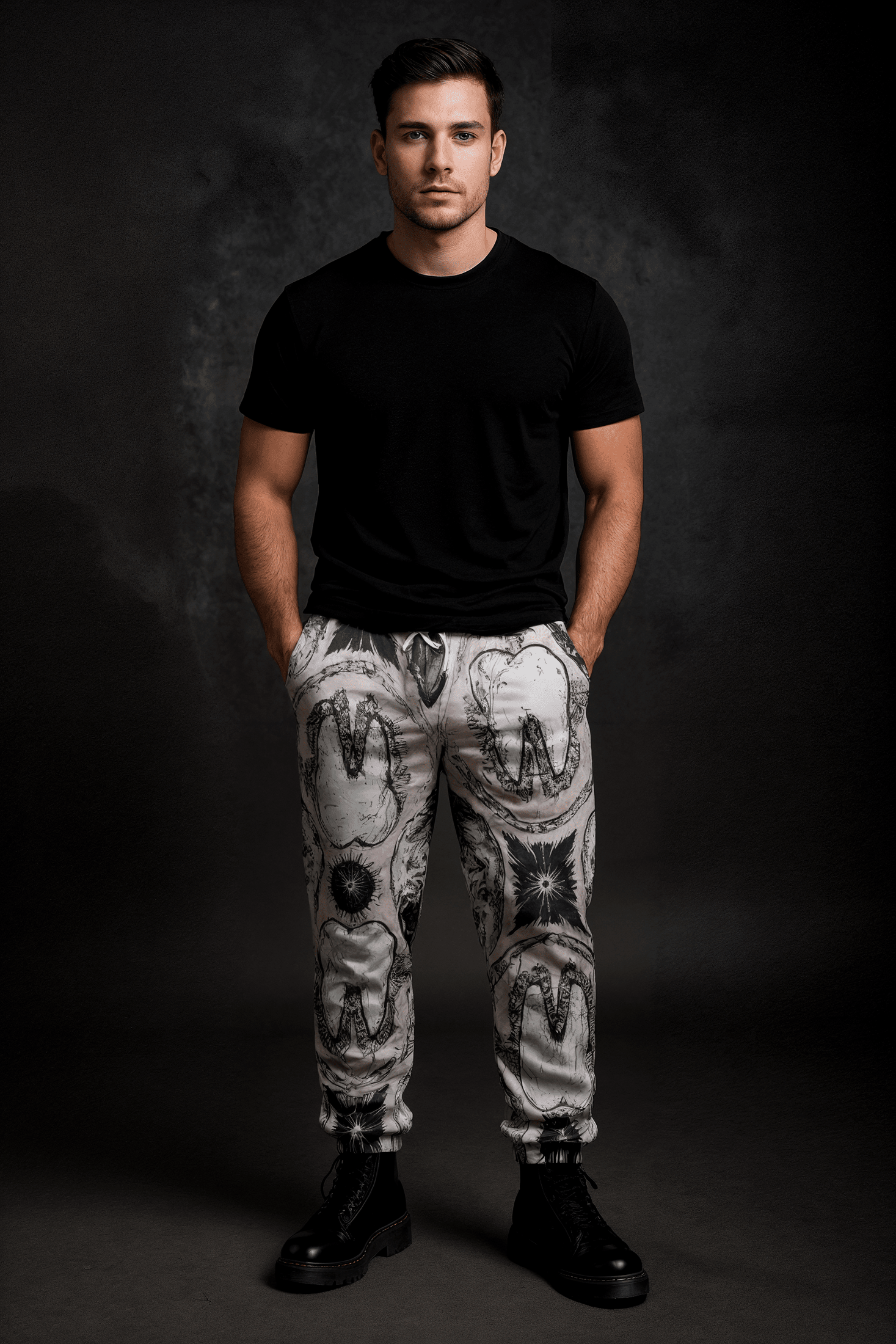 TOOTH by Riffhaus - Unisex Pants Cotton Joggers - Sofia Isella Riff