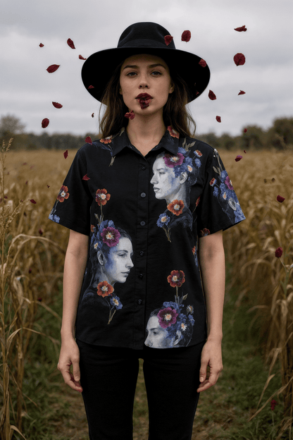 REBIRTH by Riffhaus - Women's Cotton Shirt - Florence + The Machine Riff