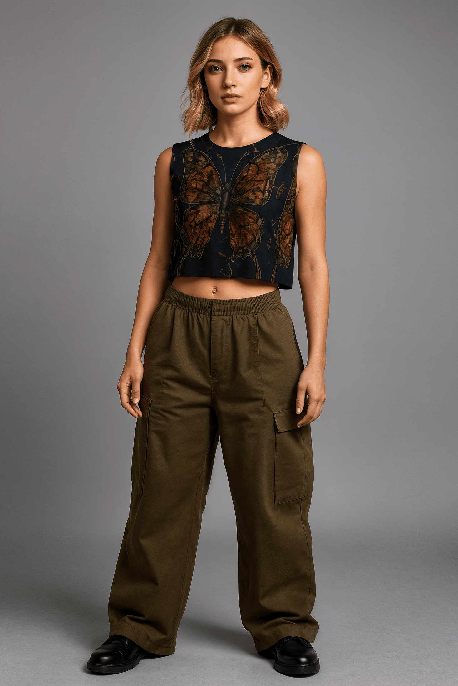 LOVE YOURSELF by Riffhaus - Women's Sleeveless Cropped Top - Sofia Isella Riff