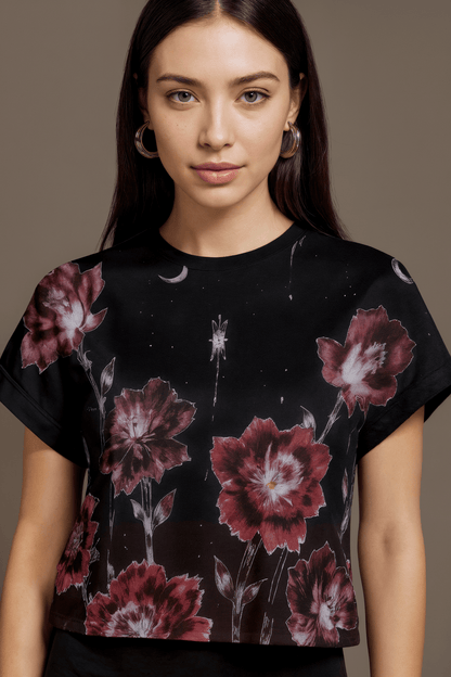 SPARK by Riffhaus - Women's Open-Back Crossover Tee - Florence + The Machine Riff