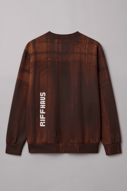 MELTED PLAID by Riffhaus - Unisex Heavy Cotton Crew Sweatshirt - Sofia Isella Riff