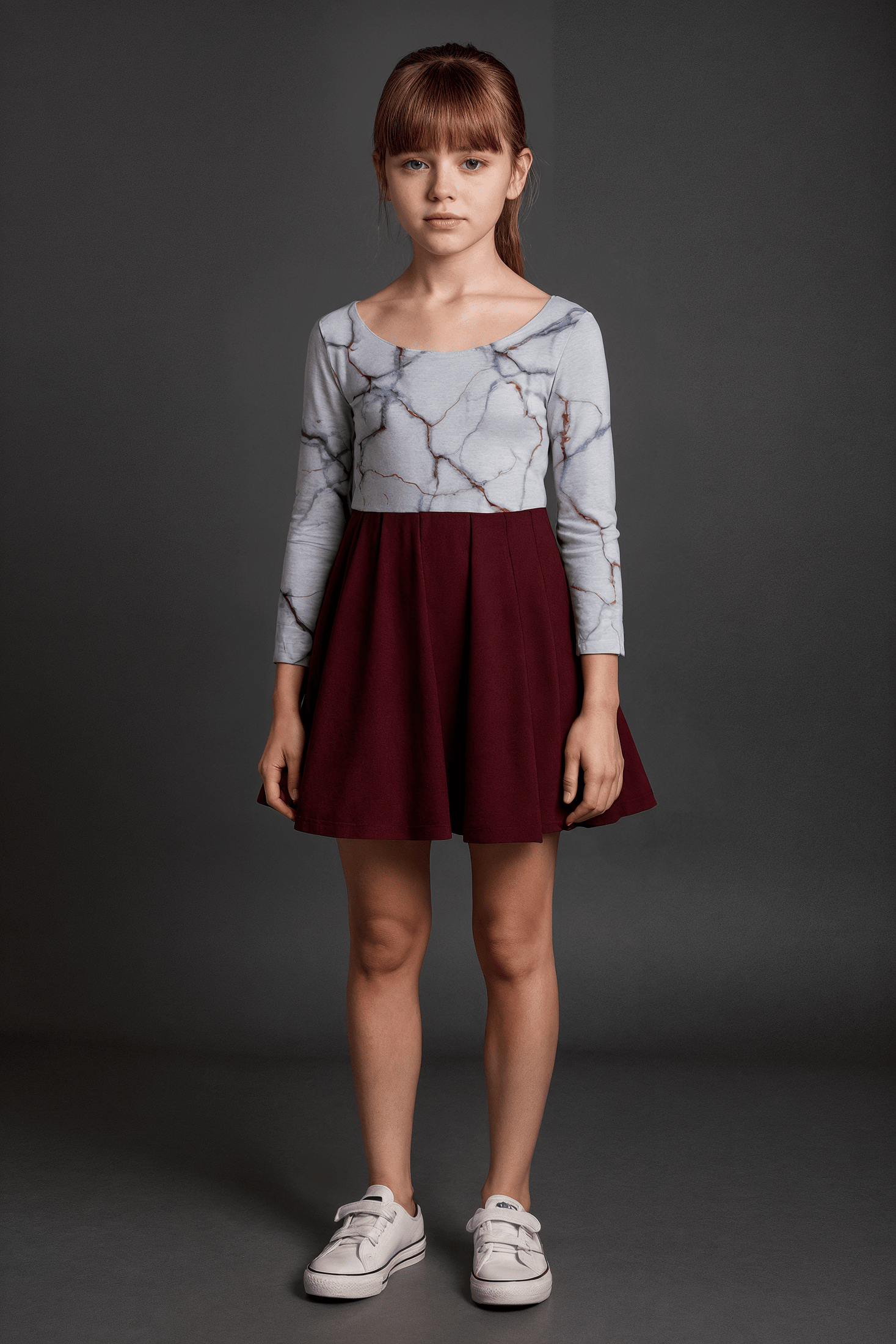 Marionette Mini by Riffhaus - Kid's Long Sleeve Dress - Sofia Isella Riff