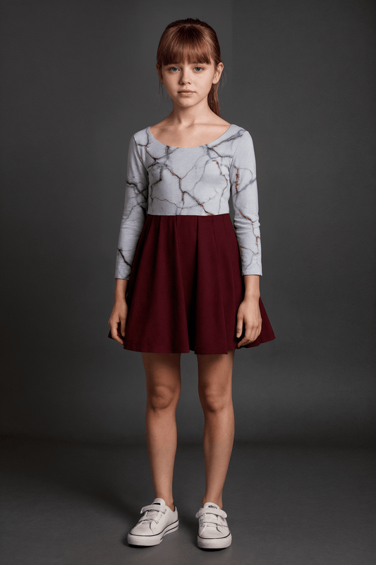 Marionette Mini by Riffhaus - Kid's Long Sleeve Dress - Sofia Isella Riff