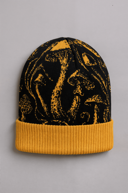 SHROOM HEAD by Riffhaus - Custom Knitted Beanie - Sofia Isella Riff