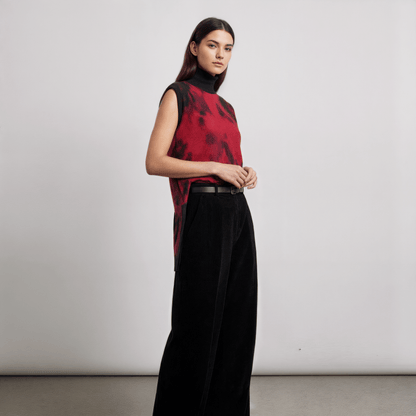 CRY by Riffhaus - Women's Jacquard Turtleneck Vest - Florence + The Machine Riff