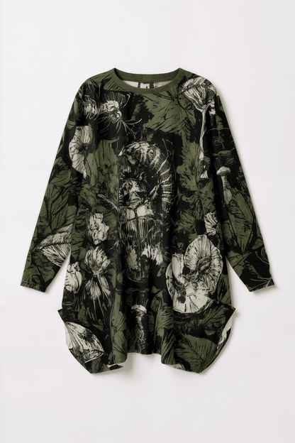 UNDERGROUND by Riffhaus - Women's Loose Crew Neck Jersey Dress with 2 Pockets - Sofia Isella Riff