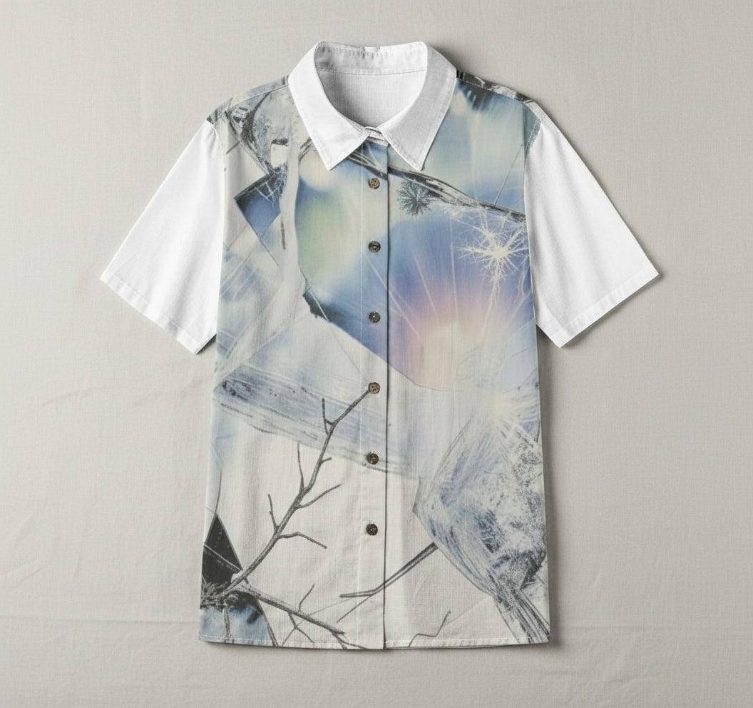 LIGHT by Riffhaus - Women's Shirt 100% Cotton - Frozen Aurora Riff