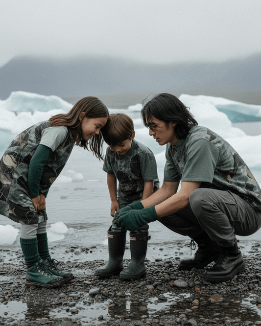 LAST TINY FISH by Riffhaus - Children's Shirt With Pocket 100% Cotton - Mini Me - Aurora Frozen Riff