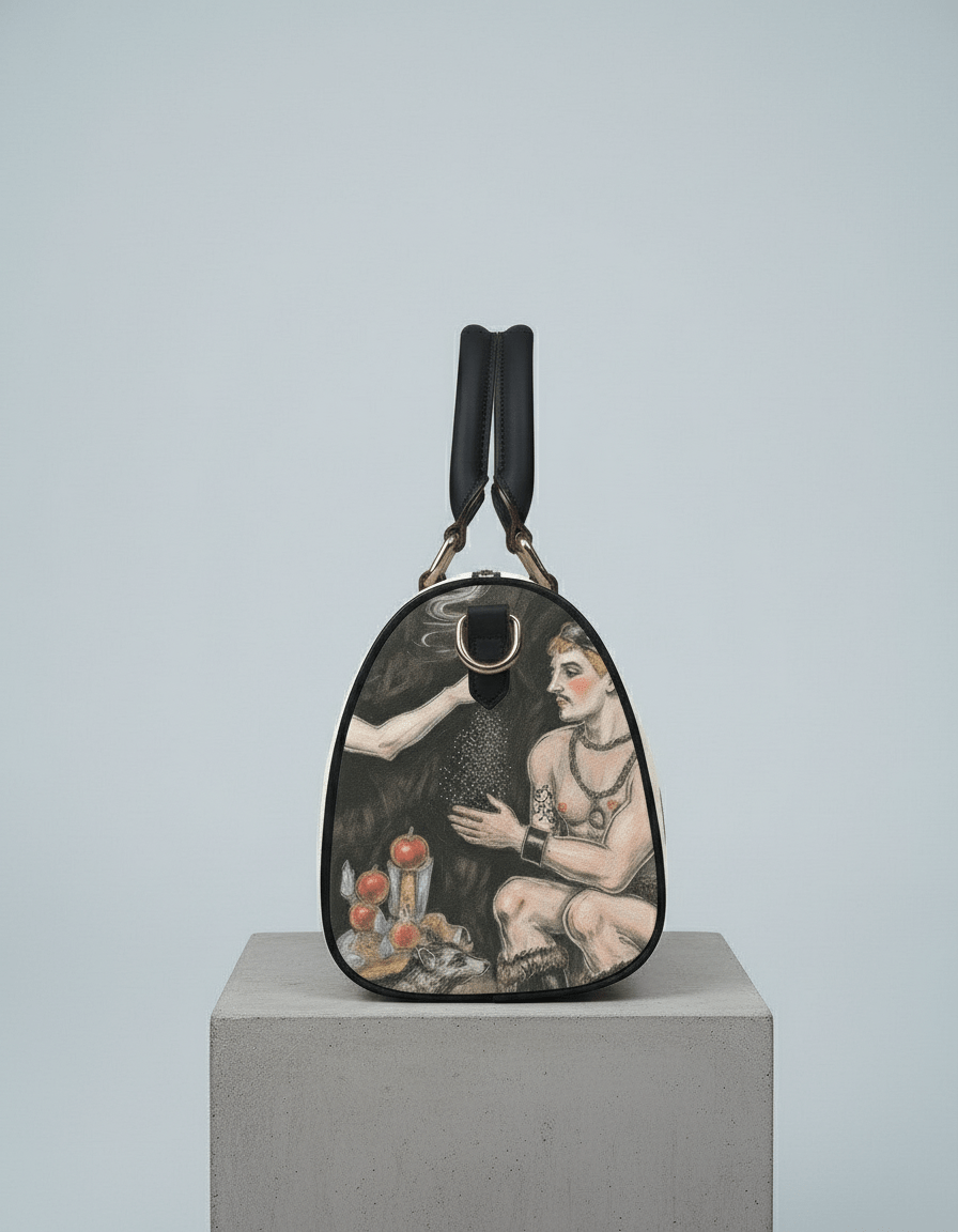 SAINTS by Riffhaus - Classic Barrel-Shaped PU Leather Handbag - Riff on Rosalia's Berghain
