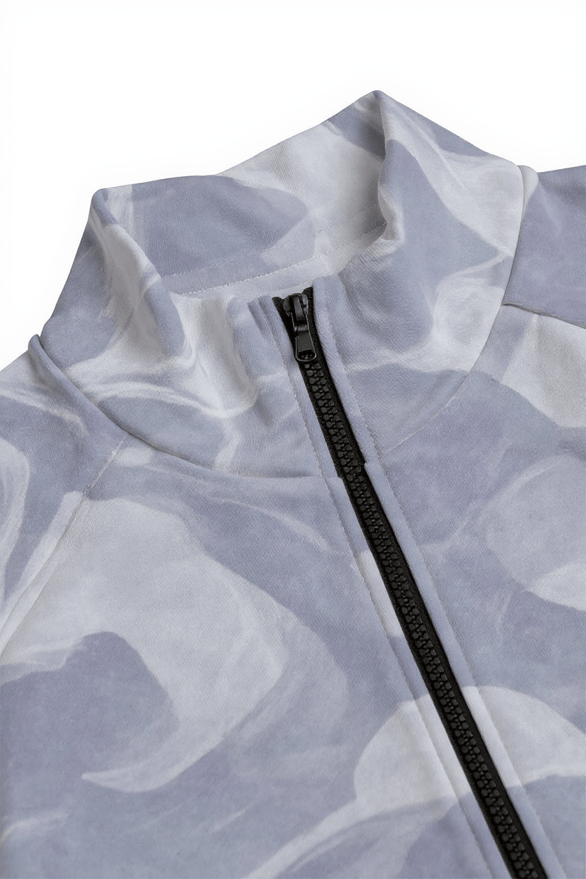 GHOST FORGE by Riffhaus - Heavy Cotton Collar Jacket With Raglan Sleeve - Sofia Isella Riff